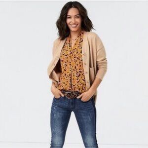 Cabi Sleeveless Prowl Top in Leopard Print #3792 Size Small